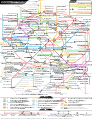 Moscow Metro system map in Russian Cyrillic