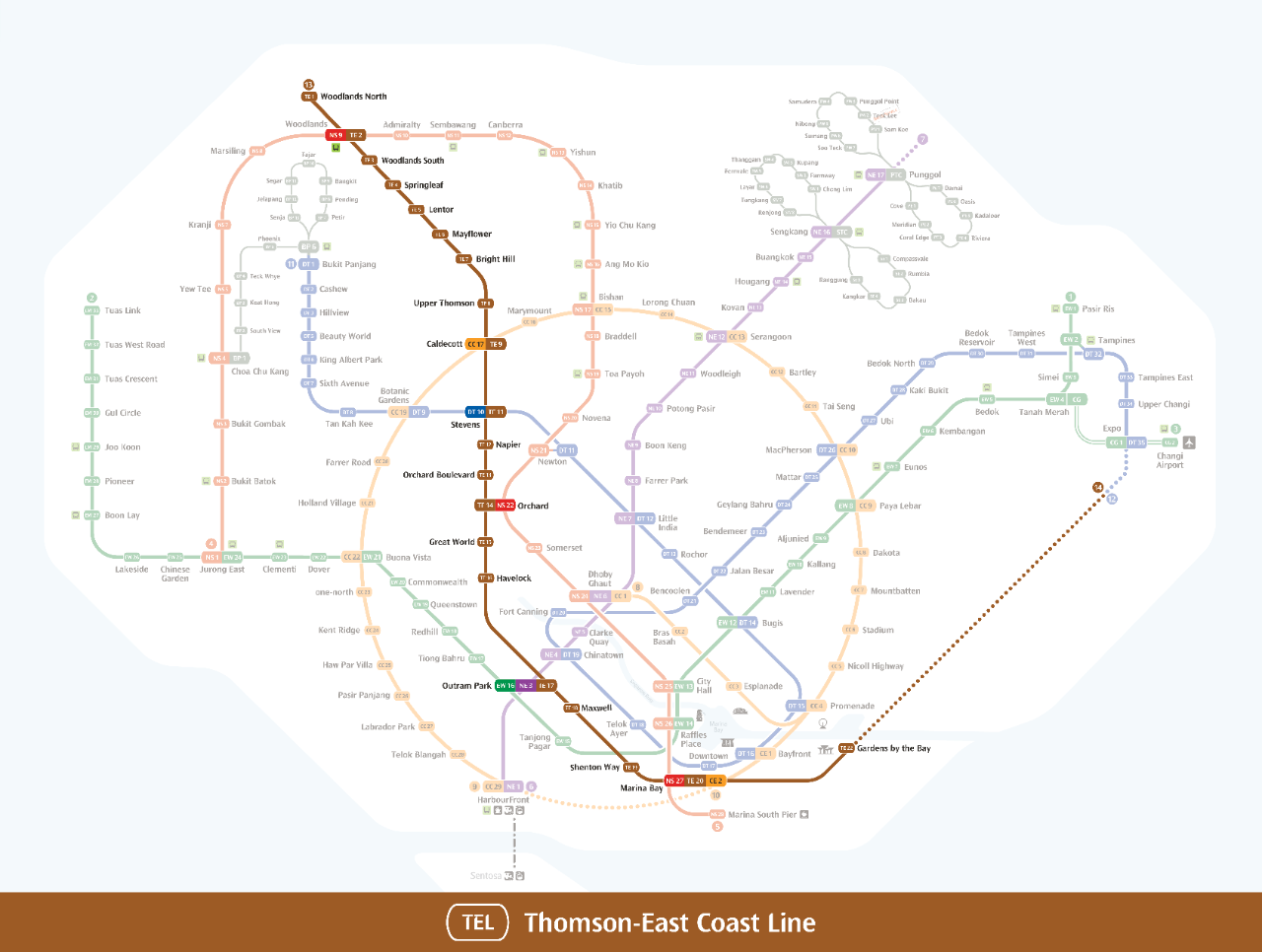 The Thomson-East Coast Line of Singapores MRT